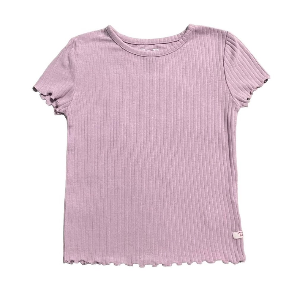 RuffleButts 4T Lilac Ribbed Ruffles Pajamas Set - Picture 2 of 7